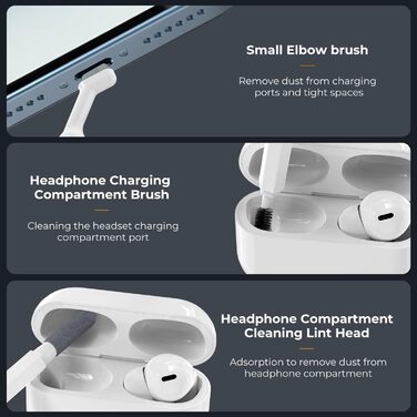 Набір для чищення електроніки K&F Concept 20-в-1: AirPods, клавіатури, ноутбуки, навушники, телефони, камери