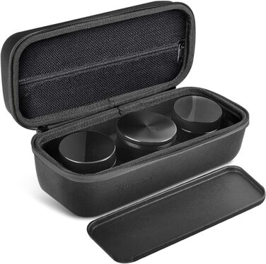 Marvero Scent Density Bag Premium 2.0 - Scent-Proof Container with UV Glass Jar & Work Surface | 100% Waterproof, Shockproof EVA Material | Ideal for Travel (23x9x8.5cm)
