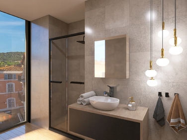 Шафа у ванну кімнату з дзеркалом Better Home, дзеркальна шафа 50 см