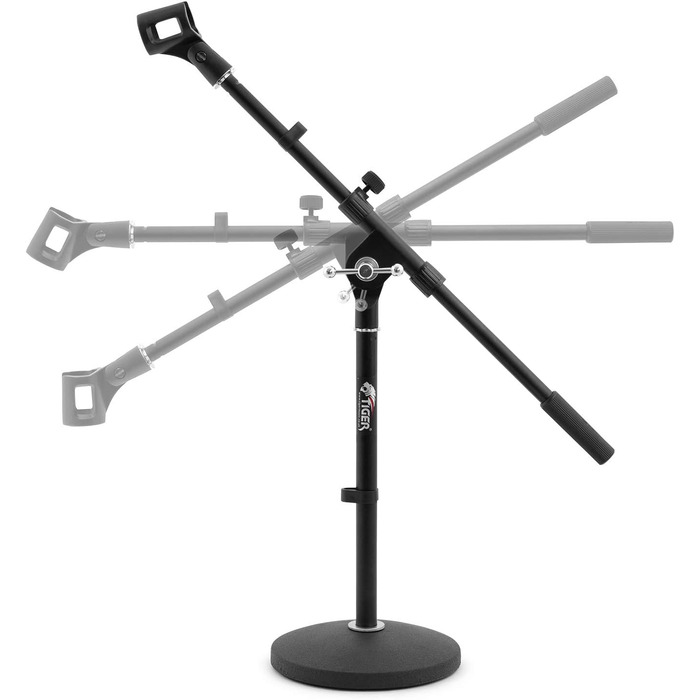 Стійка для мікрофона TIGER MCA49-BK для бас-бочки та гітарної колонки (одинарна, кругла база)