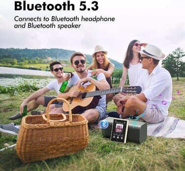 MP3 плеєр для дітей 64GB з Bluetooth 5.3, 2.8