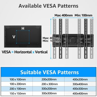 Кріплення для телевізора MOUNTUP на стіну, поворотне та нахильне, для телевізорів 26-70 дюймів (LCD, LED, Curved), до 45 кг, VESA 400x400 мм, EU0092A