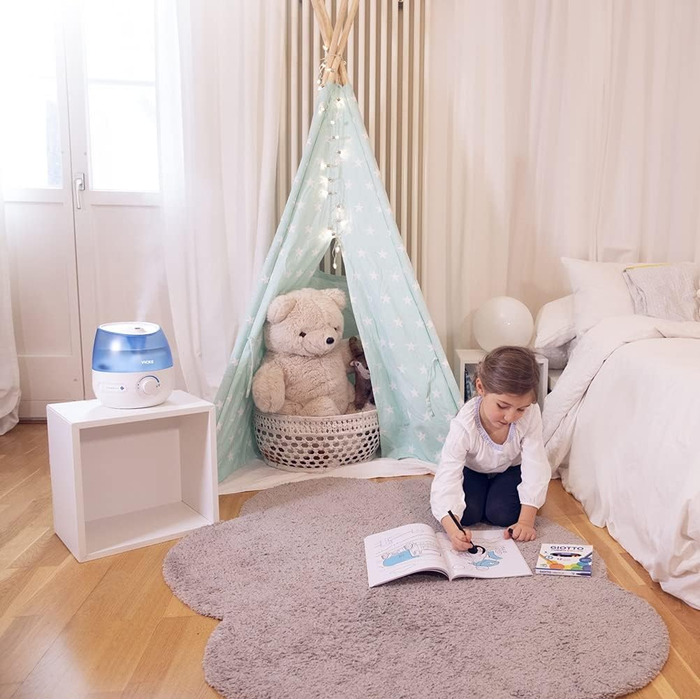 Зволожувач повітря Vicks Mini Cool Mist Ultraschall VUL525 - компактний, тихий, для сну, кашлю та застуди