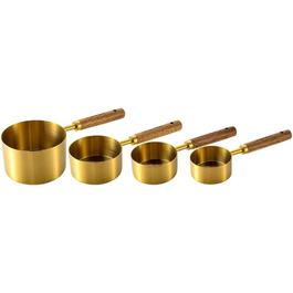 Wooden Handle Measuring Spoon Set, Baking Tools for Cooking (Color 2)