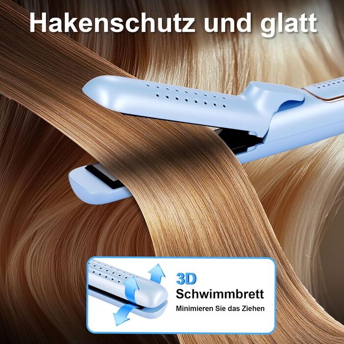 Випрямляч та локони 2-в-1 з функцією холодного повітря, 5 температурних режимів (140-220°C), Blow-функція для швидкого укладання