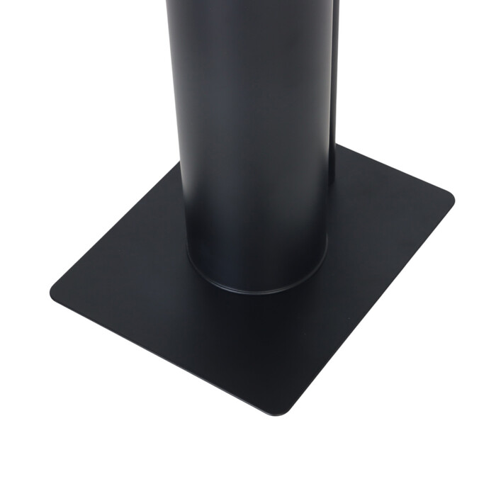 Relaxdays 2-in-1 Black Bamboo Toilet Set