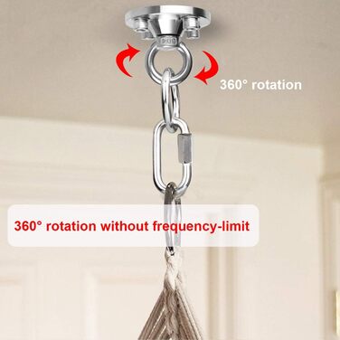 TSSS 360 Degree Swivel Ceiling Hook Swing Set Punching Bag Hammock - Up to 500kg Load Capacity Stainless Steel Wall Swivel Hook, Hook Base, Hanging Swing, Yoga Hook