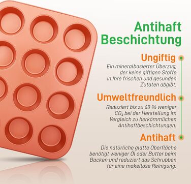 Набір для випічки Nutrichef 10 предметів з антипригарним покриттям. Включає: форма для кексів, форма для тортів, дека для піци, форма для мафінів, форма для хліба та інше. Можна мити в посудомийній машині, складається. Чорний (мідний)