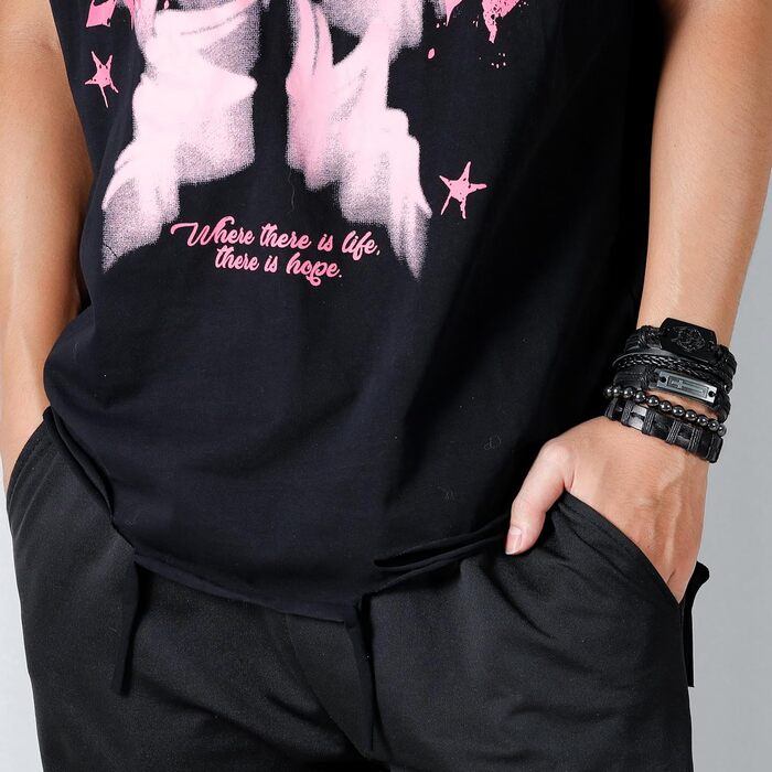 Чоловічий та жіночий браслет з дерева Manfn, 6 шт. в наборі, регульований, стильний браслет-обертання