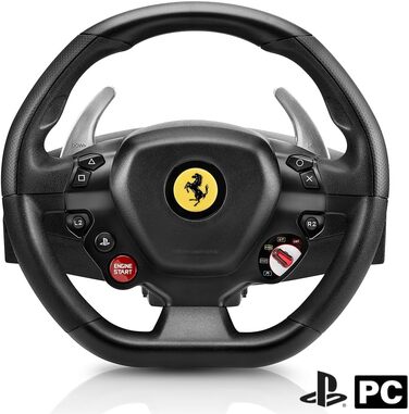 Руль Thrustmaster T80 RW Ferrari 488 GTB для PlayStation - Реалістичне водіння та перемога на трасі