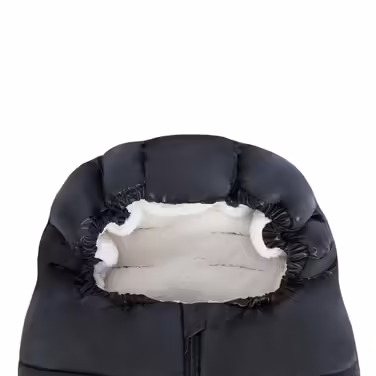 Minetom Universal Footmuff for Strollers - Winter Footmuff, Waterproof, Anti-Slip Design with Warm and Soft Fleece, Storage Bag | Footmuff for Jogging Strollers & Buggy, Black