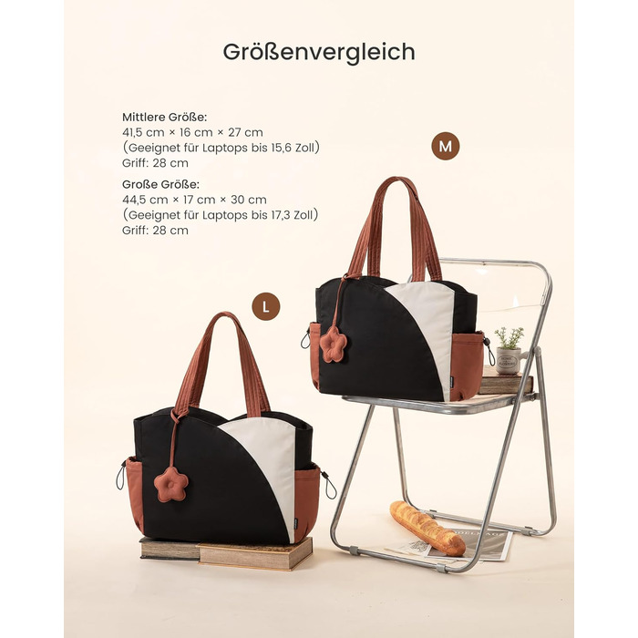 Сумка LOVEVOOK Shopper для жінок, велика сумка-тоут для ноутбука 15.6