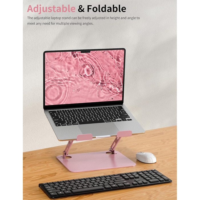 Soundance Adjustable Laptop Stand - Ergonomic Metal Riser for 10.6