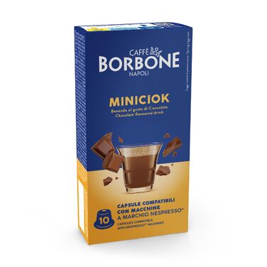 Кава в капсулах Caffè Borbone Respresso з шоколадом Miniciok, сумісні з Nespresso, 100 шт