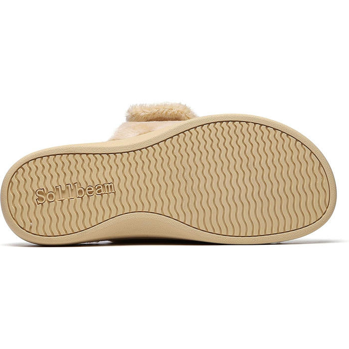 SOLLBEAM Домашні тапочки з підтримкою склепіння стопи, ортопедичні п'яткові чашечки, сандалії для жінок (44.5 EU, Apricot01)