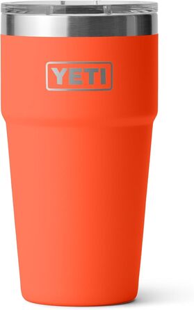 Термос YETI Rambler 20 oz (591 мл) з кришкою MagSlider, колір Papaya