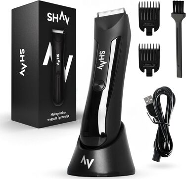 Електричний тример для тіла та інтимної зони чоловічий SHAV CutFree™ з вологостійким корпусом та змінними керамічними лезами