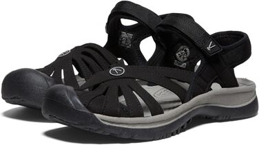 KEEN Rose Сандалі жіночі чорно-сірі, розмір 39 EU, закритий носок, повсякденні