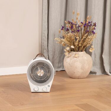 Tristar KA-5140 2-в-1: Електричний обігрівач та вентилятор - 4 режими, 2000 Вт, білий