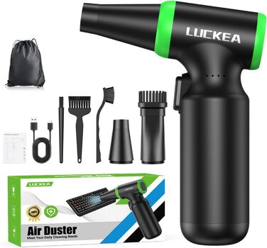 Електричний пилосос для чищення ПК - бездротовий Air Duster W03-2 з акумулятором 6000mAh, щіткою та USB-зарядкою для ноутбуків та електроніки
