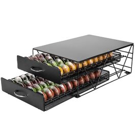 Металева підставка для капсул Nespresso Vertuo на 80 капсул, 2-ярусна, для кухні та офісу