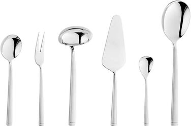 ZWILLING Senses Flatware Set, 68-Piece, For 12 People, 18/10 Stainless Steel/Premium Blade Steel, Matte Finish, Silver