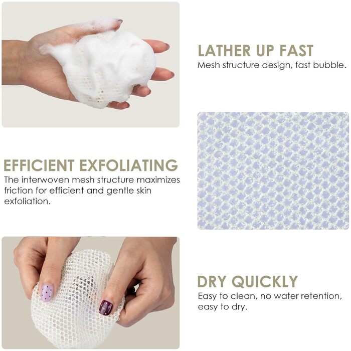 Скрабер для тіла INNERNEED з м'якого силікону, харчового класу, для душу, очищення рук, м'який пілінг, хороша піна, набір (4 шт), рожевий