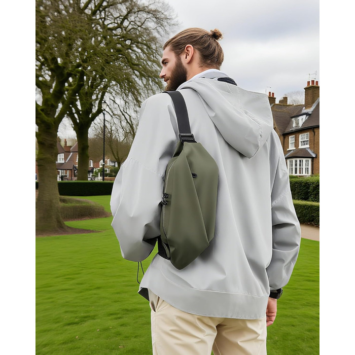 Чоловіча/Жіноча бананка з PU шкіри, водонепроникна, для спорту, подорожей, бігу, піших прогулянок, захист від крадіжок, елегантна, темно-зелена, велика