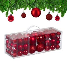 Relaxdays Set of 76 Christmas Baubles
