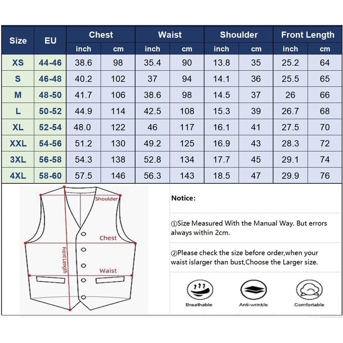 Костюмний жилет чоловічий Tuikayoo Western Herringbone Tweed з вовни Slim Fit сірий 3XL