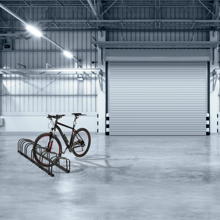 Relaxdays Black Bicycle Stand for 6 Bicycles