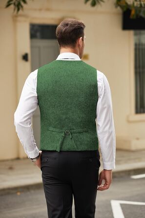 Жилет чоловічий COOFANDY Casual Business Slim Fit, зелений (3XL)