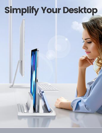 Підставка для ноутбука VAYDEER вертикальна, 3 в 1, для MacBook, iPad, Tablet, Notebook до 17.3