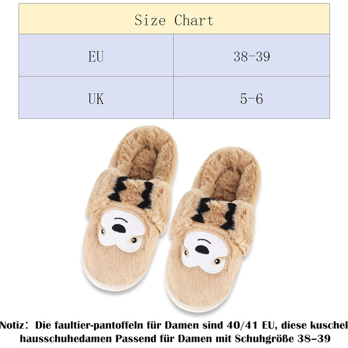 Тапочки жіночі зимові подарунок для жінок, теплі, пухнасті, з антиковзаючою підошвою, фальшиве єнот, 40/41 EU, багатоколірні