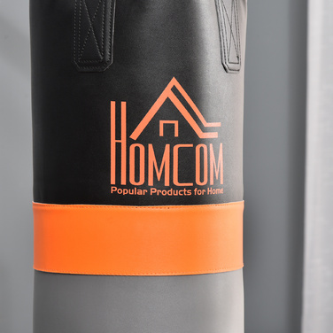 HOMCOM стійка для боксерського мішка 2-в-1 з 20 кг боксерського мішка та боксерського м’яча, самостійна боксерська станція, регульована по висоті до 100 кг, міцна сталь