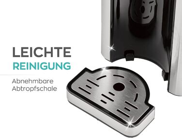 Heinrich's hot water dispenser: hot water at the touch of a button between 40°-100°C, water volume selectable from 100ml-400ml, suitable for baby food, incl. cleaning function + filter, touch display, 2.7
