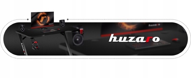 Ігровий комп'ютерний стіл Huzaro HERO 2.5 з тримачами, чорний