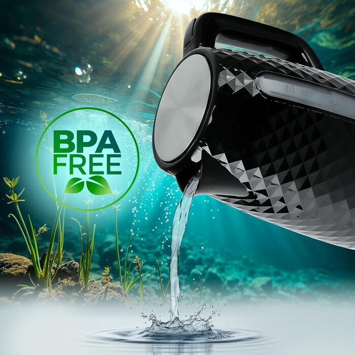 Електричний чайник Eldom C265B 1.7л, 2000W, ретро дизайн, білий | Чайник для води з індикатором рівня води