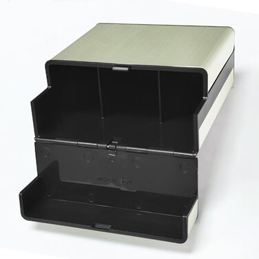 Металеве тютюнотримач для 40 сигарет, великий, з магнітною кришкою, золотий (для жінок та чоловіків)