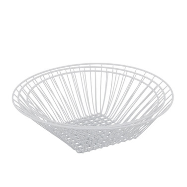 Relaxdays Hanging Fruit Basket in White
