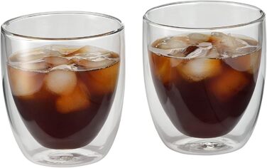 WMF Double-Walled Cappuccino Glasses Set, 6-Piece, Double-Walled Glasses 250ml, Floating Effect, Thermoglass, Heat-Resistant Tea Glass, Coffee Glass