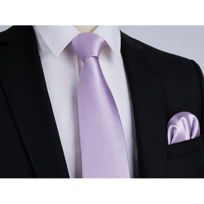 Краватка чоловіча Enlision для весілля, краватка та нагрудна хустинка з манжетними кнопками, шовкова, візерунок Paisley, різні кольори (K- фіолетовий)