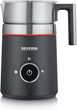 SEVERIN Spuma 700 Plus: Індукційний спінювач молока з OLED-дисплеєм, 13 програм, LED-підсвічування, нержавіюча сталь, чорний