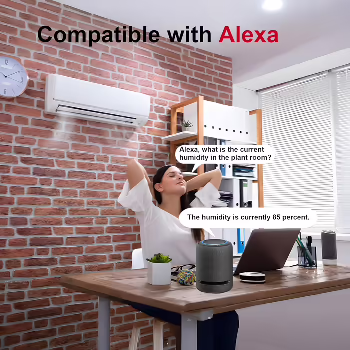 WiFi-гігрометр-термометр Comboss, бездротовий датчик температури та вологості для дому і вулиці, віддалене керування через додаток, сигналізація, для теплиці, винного погребу, 2 шт.
