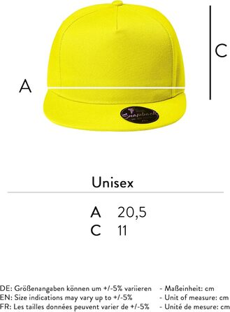 Кепка бейсболка унісекс Cap Unisex - чоловіча кепка Snapback, жовта, універсальний розмір