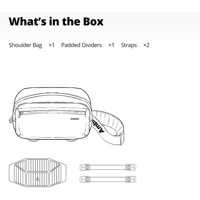 Сумка для фотокамери Ambitful Gm6 - зручна та водонепроникна сумка з відділеннями для фототехніки та штатива