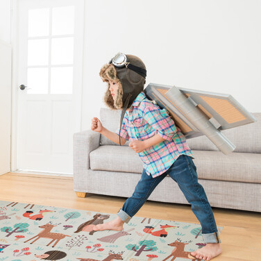 Relaxdays Foldable Play Mat with Forest Animals