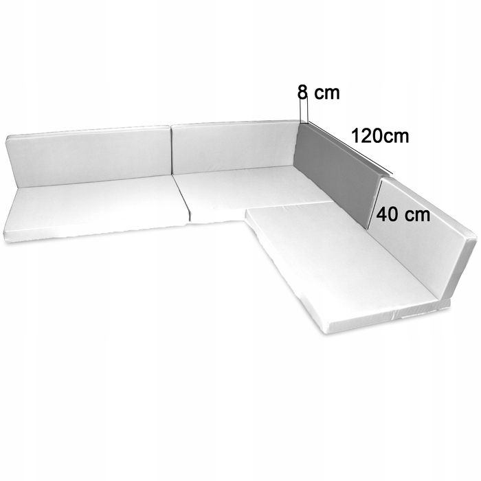 Подушка Superkissen24 120 x 40 x 8 см, чорна