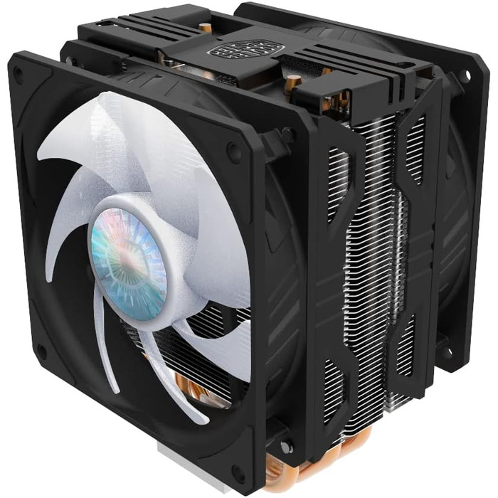 Охолоджувач CPU Cooler Master Hyper 212 LED Turbo ARGB з підтримкою LGA1700, 4 теплові трубки, RGB-вентилятор SF120R
