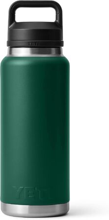 Термос-пляшка YETI Rambler із вакуумною ізоляцією та герметичною кришкою, нержавіюча сталь, 1020 мл, колір Schwarzwaldgrün